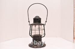 Antique Dietz Railroad Lantern Vintage Bell Bottom W Globe