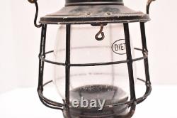Antique Dietz Railroad Lantern Vintage Bell Bottom W Globe