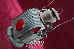 Antique Dietz Railroad Wagon Lantern Little Wizard Red Lens N. Y. Original