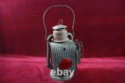 Antique Dietz Railroad Wagon Lantern Little Wizard Red Lens N. Y. Original