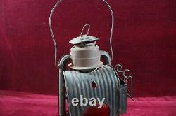 Antique Dietz Railroad Wagon Lantern Little Wizard Red Lens N. Y. Original