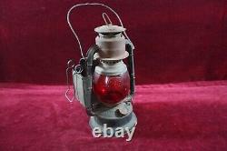 Antique Dietz Railroad Wagon Lantern Little Wizard Red Lens N. Y. Original