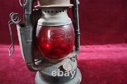 Antique Dietz Railroad Wagon Lantern Little Wizard Red Lens N. Y. Original