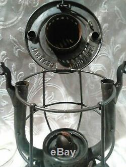 Antique Dietz Vesta Hi-top New York Central Railroad Lantern Embossed Globe1910