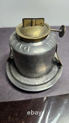 Antique Dietz no. 6 Bell Bottom Railroad Lantern w New York Central Vast Globe