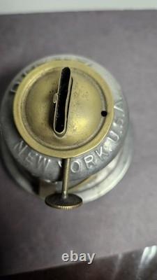Antique Dietz no. 6 Bell Bottom Railroad Lantern w New York Central Vast Globe