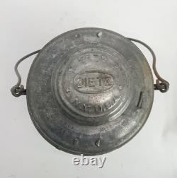Antique Dietz no. 6 Bell bottom Railroad lantern w New York central cast globe