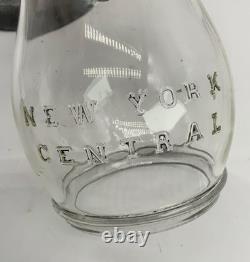Antique Dietz no. 6 Bell bottom Railroad lantern w New York central cast globe