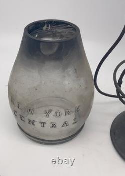 Antique Dietz no. 6 Bell bottom Railroad lantern w New York central cast globe