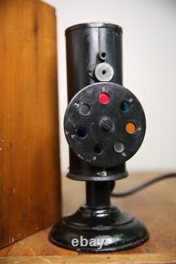 Antique Dr Thomson Lantern for Railroad Marine Service Color Blind Detector RARE