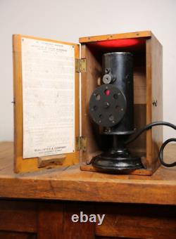 Antique Dr Thomson Lantern for Railroad Marine Service Color Blind Detector RARE