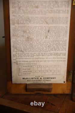 Antique Dr Thomson Lantern for Railroad Marine Service Color Blind Detector RARE