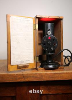 Antique Dr Thomson Lantern for Railroad Marine Service Color Blind Detector RARE