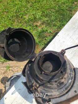 Antique Dressel 4 Way Railroad Lantern. Arlington, NJ. Kerosene. Missing Glass