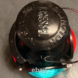 Antique Dressel 4 Way Railroad Lantern Electric Lamp Conversion vintage mid-20th