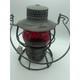 Antique Dressel Arlington B & ORR etched Red Globe Railroad Lantern