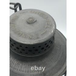 Antique Dressel Arlington B & ORR etched Red Globe Railroad Lantern