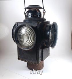 Antique Dressel Arlington NJ Railroad Crossing Gate Lamp, Electrified
