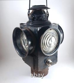 Antique Dressel Arlington NJ Railroad Crossing Gate Lamp, Electrified