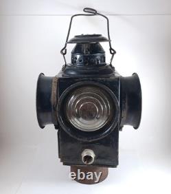 Antique Dressel Arlington NJ Railroad Crossing Gate Lamp, Electrified
