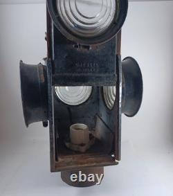 Antique Dressel Arlington NJ Railroad Crossing Gate Lamp, Electrified