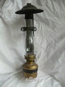 Antique Dressel NJ Railroad Caboose Lantern Wall bracket RR, P&A Burner Oil Lamp