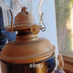 Antique Dressel Railroad Train Wall Sconce Lantern withPlume & Atwood Oil Lamp