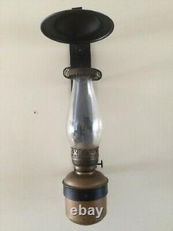 Antique Dressel Railroad Train Wall Sconce Lantern withPlume & Atwood Oil Lamp