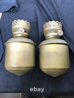 Antique Dressel Railroad Train Wall Sconce Lanterns Plume light lamp Lot 2