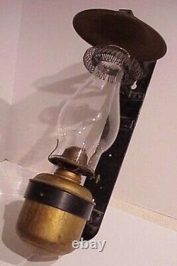 Antique Dressel Rr Railroad Caboose Bunk Car Wall Mount Oil Lamp Lantern