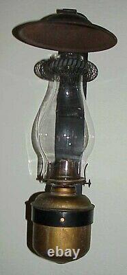 Antique Dressel Rr Railroad Caboose Bunk Car Wall Mount Oil Lamp Lantern