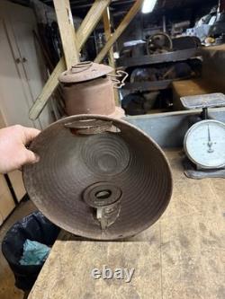 Antique Early Rare Dietz Train Railroad RR Station Oil Lamp Lantern Parts USA
