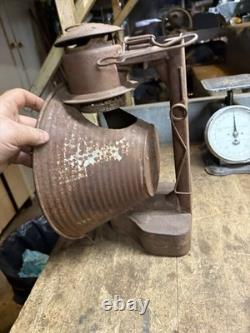 Antique Early Rare Dietz Train Railroad RR Station Oil Lamp Lantern Parts USA
