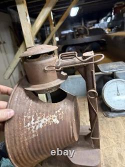 Antique Early Rare Dietz Train Railroad RR Station Oil Lamp Lantern Parts USA