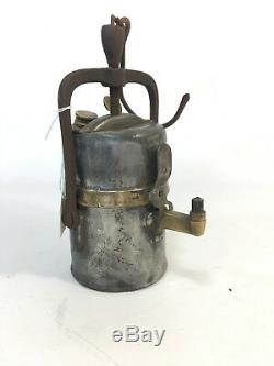 Antique Early Unusual Carbide Lamp PREMIER England Railway Inspectors Lantern