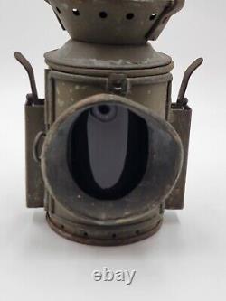 Antique Eastgate & Sons Birmingham Military Railroad Signal Lantern 1944 WWII