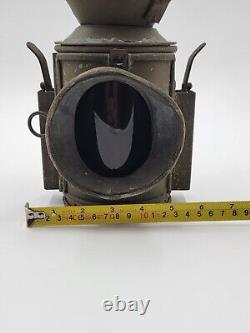 Antique Eastgate & Sons Birmingham Military Railroad Signal Lantern 1944 WWII