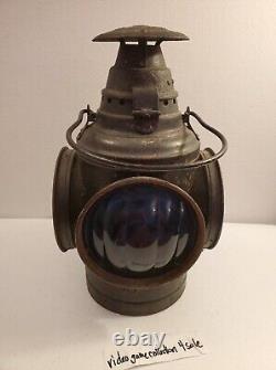 Antique Electrified Dressel NJ Railroad Caboose 4-Way Switch Lantern Lamp Signal