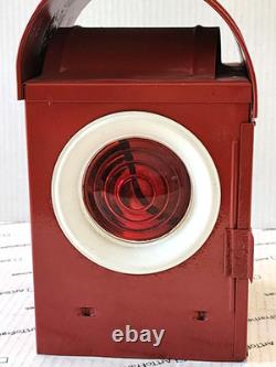 Antique English Dodo Bat Railroad Warning Lantern- Converted Working Accent Lamp