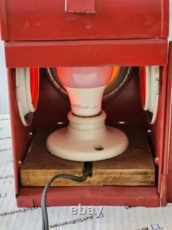Antique English Dodo Bat Railroad Warning Lantern- Converted Working Accent Lamp