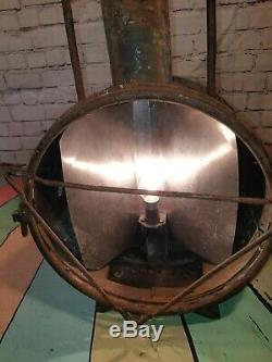 Antique French SNCF Railway Train Locomotive Head Light Oil Lantern Lamp Desk