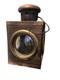 Antique French Victorian Railway Lantern Brass Copper Glass Oil Lamp