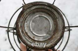 Antique GNRY Great Northern Railway LANTERN Adams Westlake EMBOSSED Tall Globe