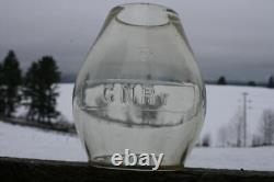 Antique GNRY Great Northern Railway LANTERN Adams Westlake EMBOSSED Tall Globe