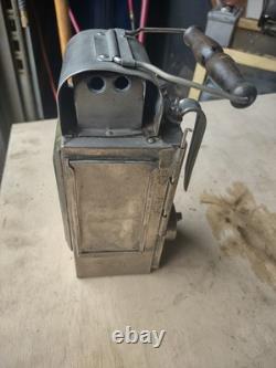 Antique German Carbide Lamp Lantern Railroad
