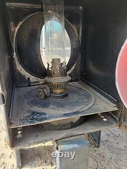 Antique German Railroad Two Kerosene Lights