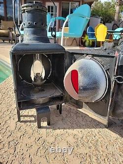 Antique German Railroad Two Kerosene Lights