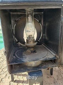 Antique German Railroad Two Kerosene Lights