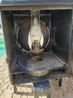 Antique German Railroad Two Kerosene Lights