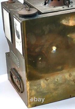 Antique Gillet & Forest Brass Railroad Lamp Double Burner Lantern